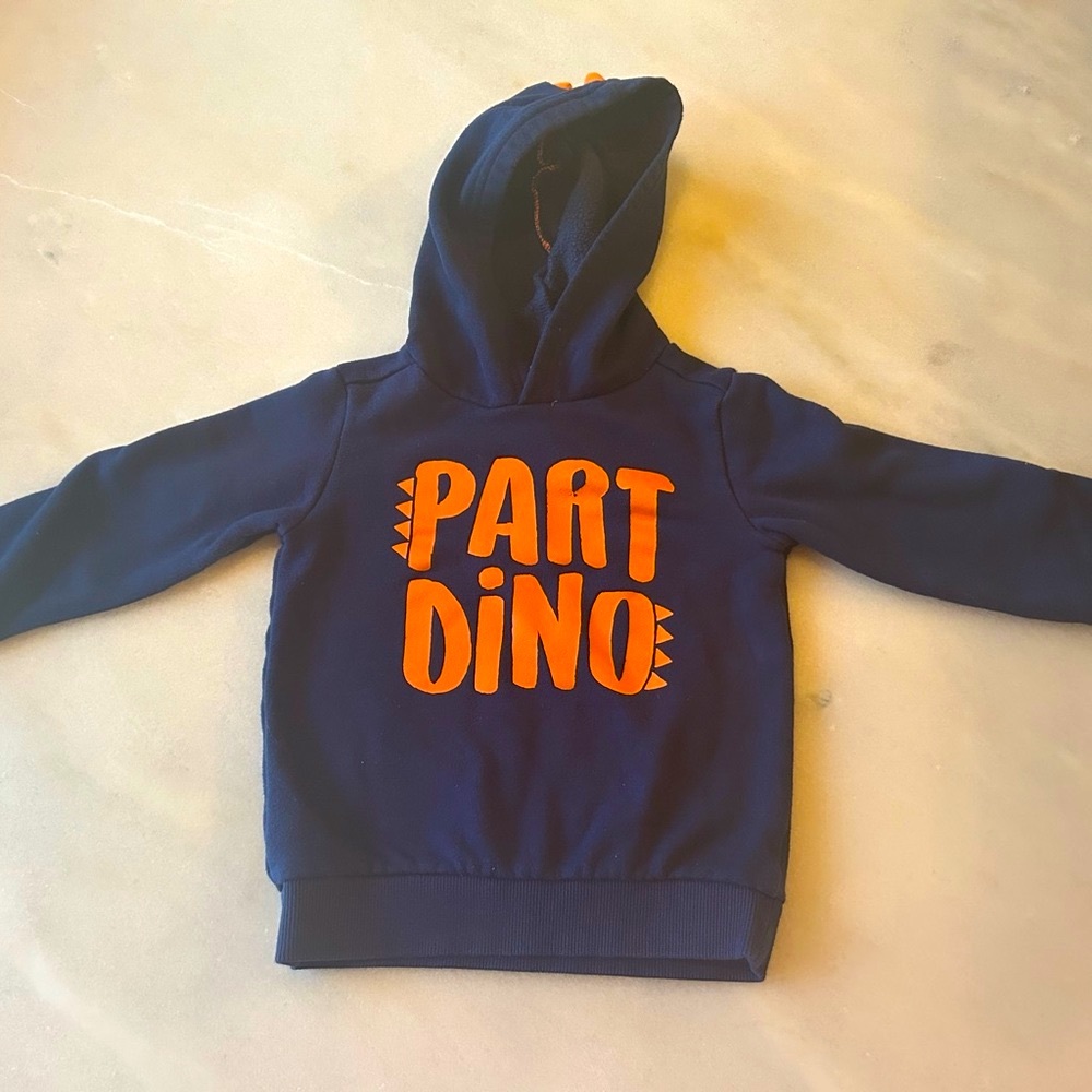 Carter Toddler Part Dino Hoodie 4T
